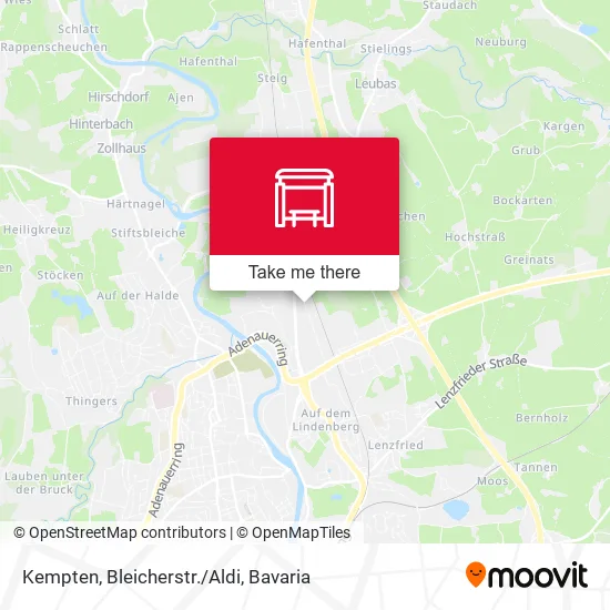 Карта Kempten, Bleicherstr./Aldi