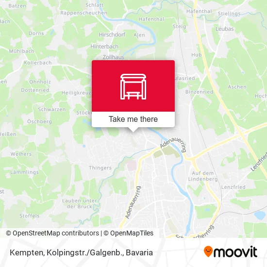 Карта Kempten, Kolpingstr./Galgenb.