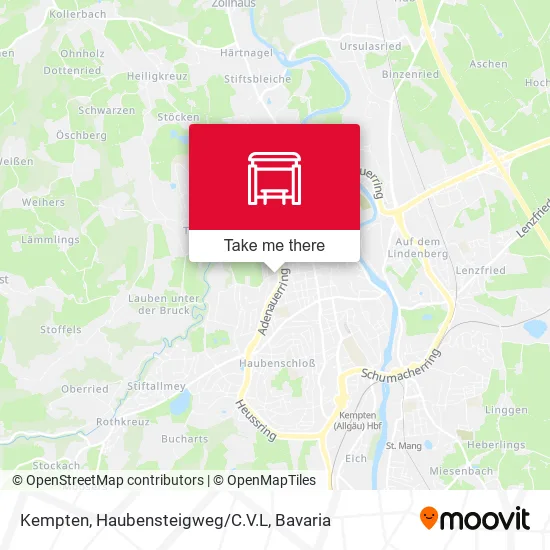 Карта Kempten, Haubensteigweg/C.V.L