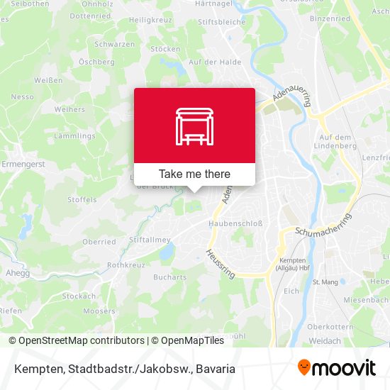 Kempten, Stadtbadstr./Jakobsw. map