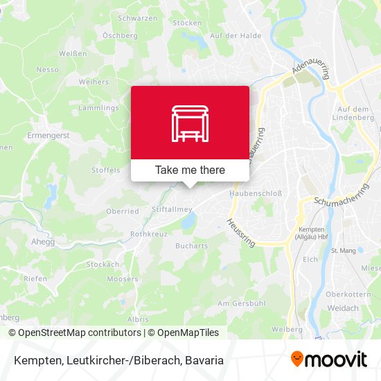 Kempten, Leutkircher-/Biberach map