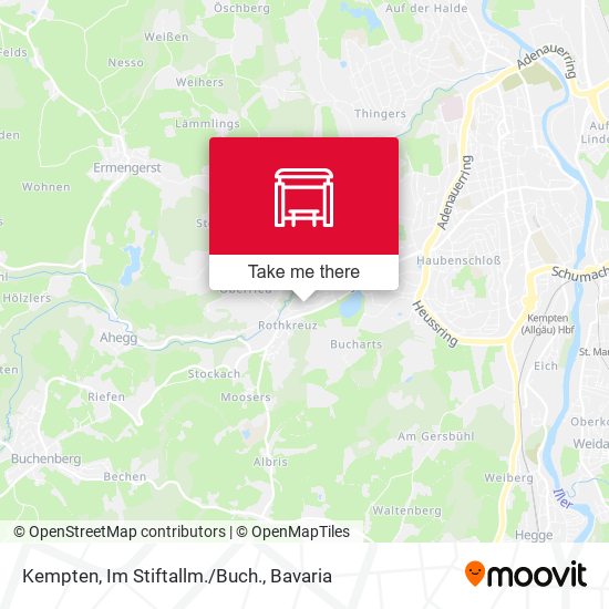 Kempten, Im Stiftallm./Buch. map