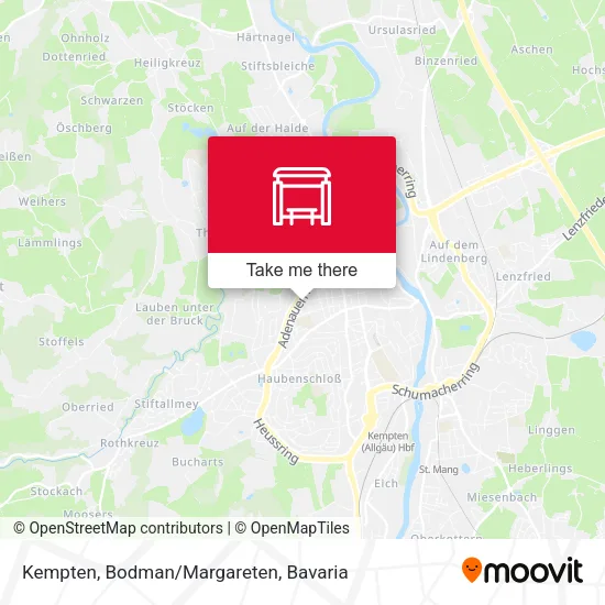Карта Kempten, Bodman/Margareten