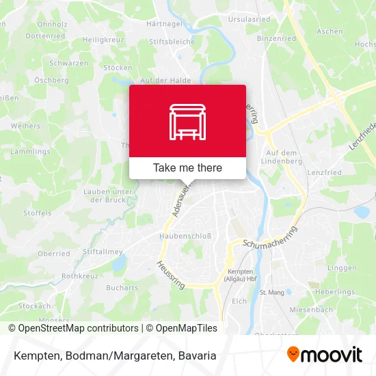 Карта Kempten, Bodman/Margareten