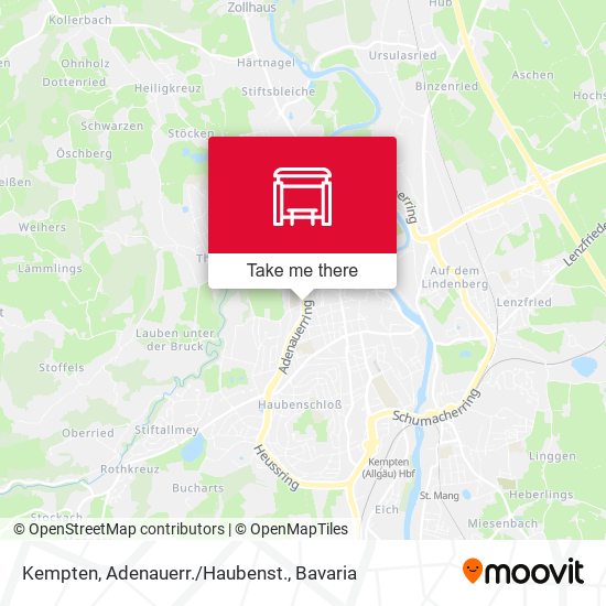 Kempten, Adenauerr./Haubenst. map