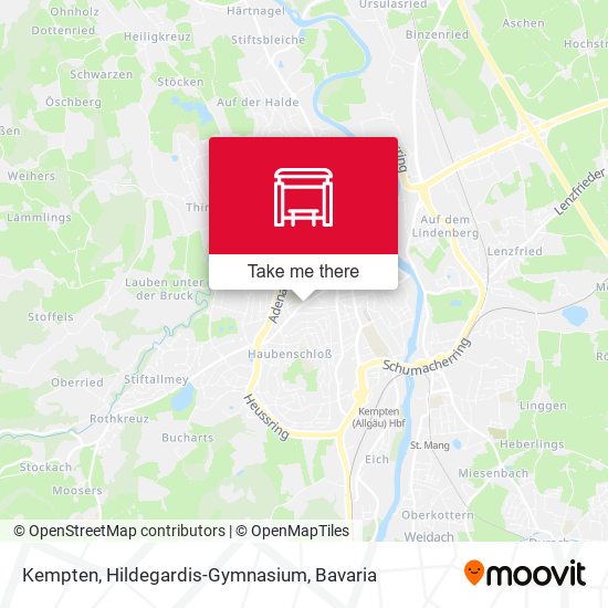 Kempten, Hildegardis-Gymnasium map