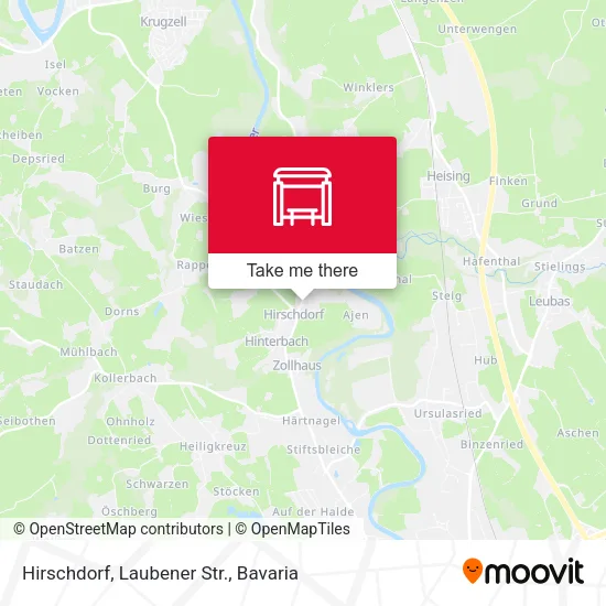 Карта Hirschdorf, Laubener Str.