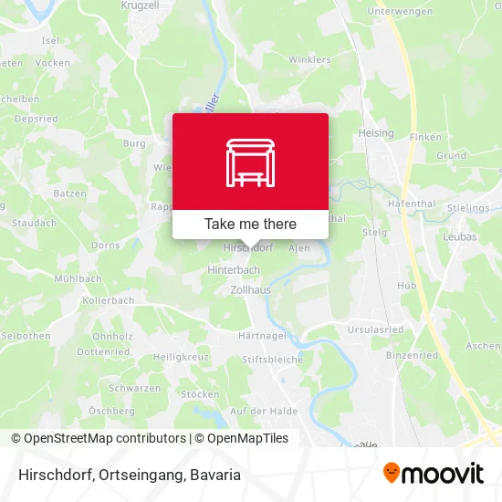 Карта Hirschdorf, Ortseingang
