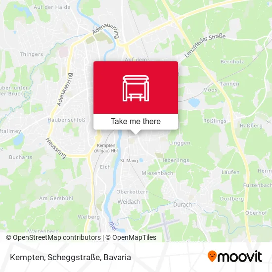 Карта Kempten, Scheggstraße