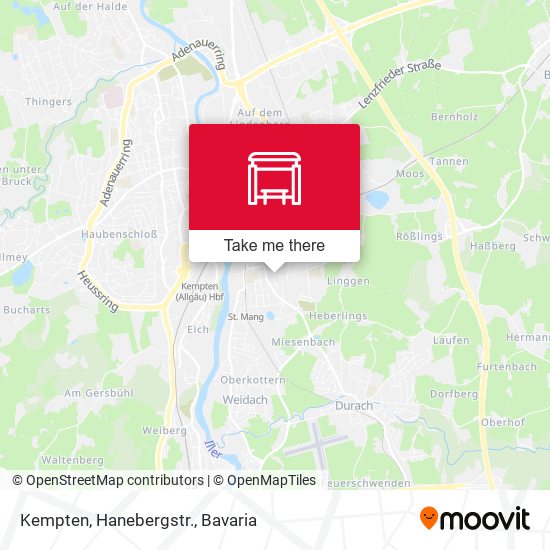 Карта Kempten, Hanebergstr.