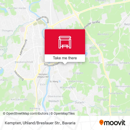 Карта Kempten, Uhland/Breslauer Str.