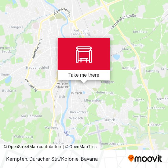 Карта Kempten, Duracher Str./Kolonie