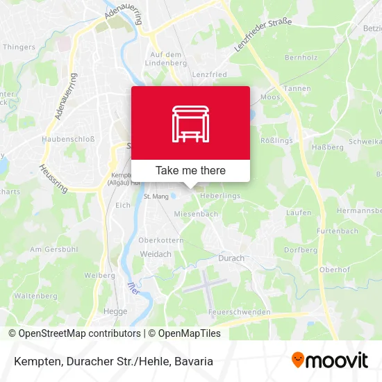 Карта Kempten, Duracher Str./Hehle