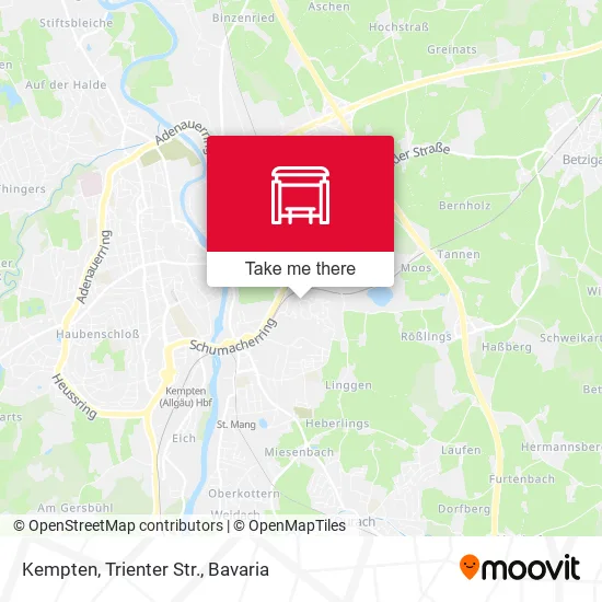 Карта Kempten, Trienter Str.