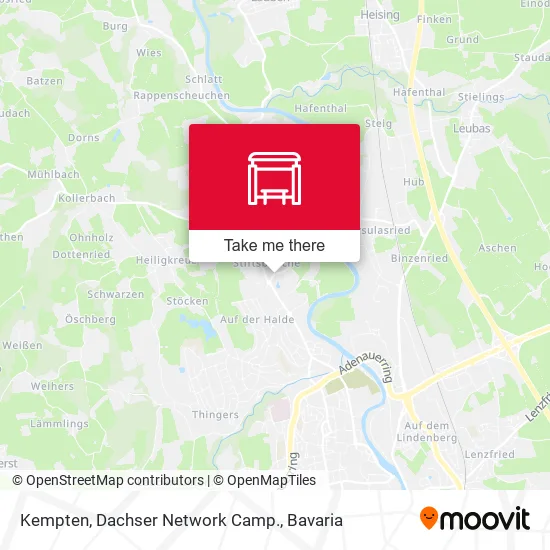 Карта Kempten, Dachser Network Camp.