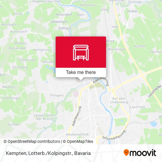 Kempten, Lotterb./Kolpingstr. map