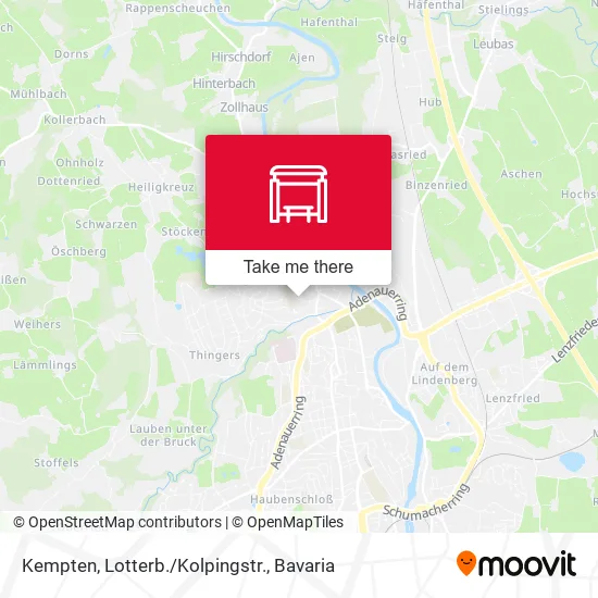 Карта Kempten, Lotterb./Kolpingstr.