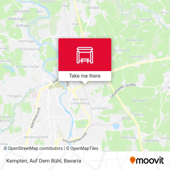 Карта Kempten, Auf Dem Bühl