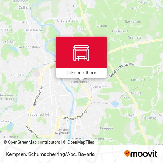 Карта Kempten, Schumacherring/Apc