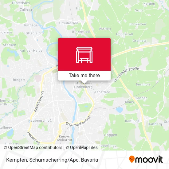 Карта Kempten, Schumacherring/Apc