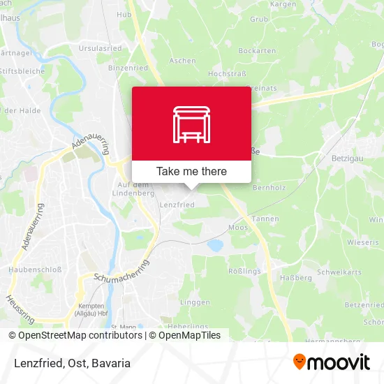 Карта Lenzfried, Ost