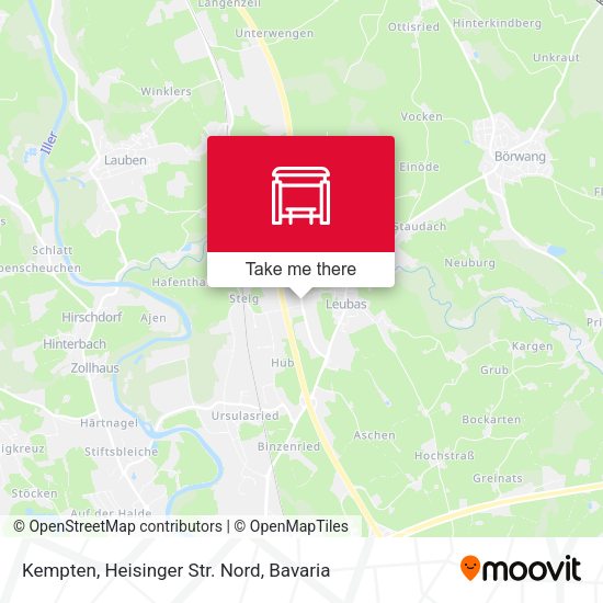 Kempten, Heisinger Str. Nord map