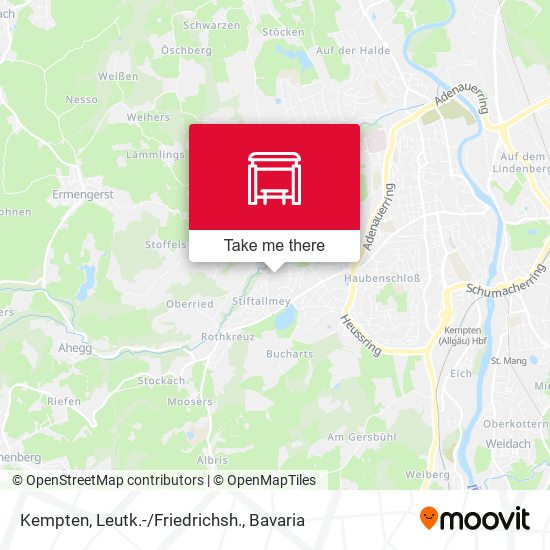 Kempten, Leutk.-/Friedrichsh. map