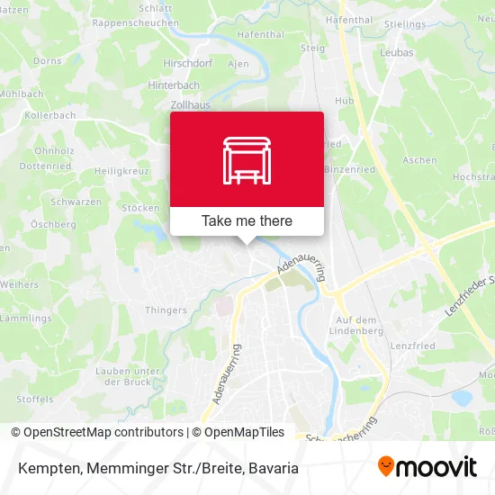 Карта Kempten, Memminger Str./Breite