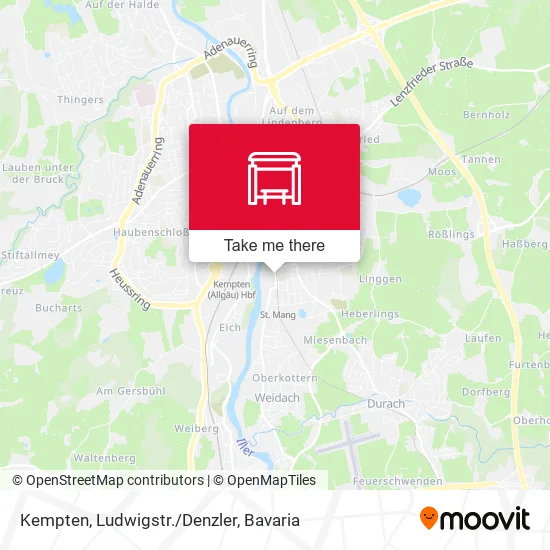 Карта Kempten, Ludwigstr./Denzler