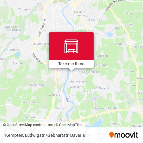 Kempten, Ludwigstr./Gebhartstr map