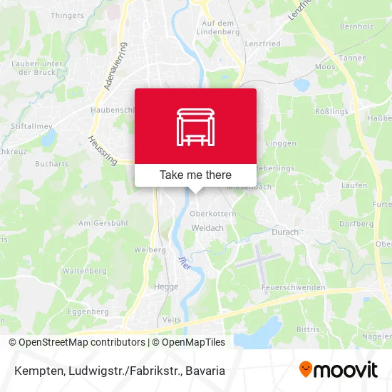 Карта Kempten, Ludwigstr./Fabrikstr.