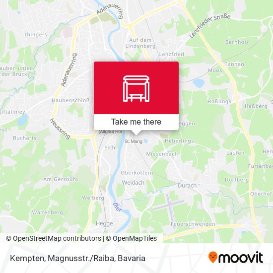 Kempten, Magnusstr./Raiba map