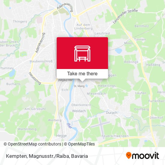 Kempten, Magnusstr./Raiba map