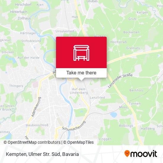 Kempten, Ulmer Str. Süd map