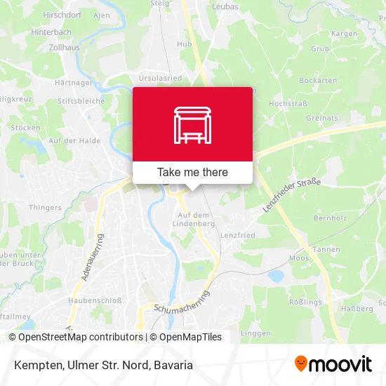 Карта Kempten, Ulmer Str. Nord