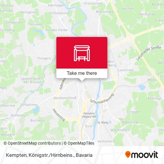 Kempten, Königstr./Hirnbeins. map