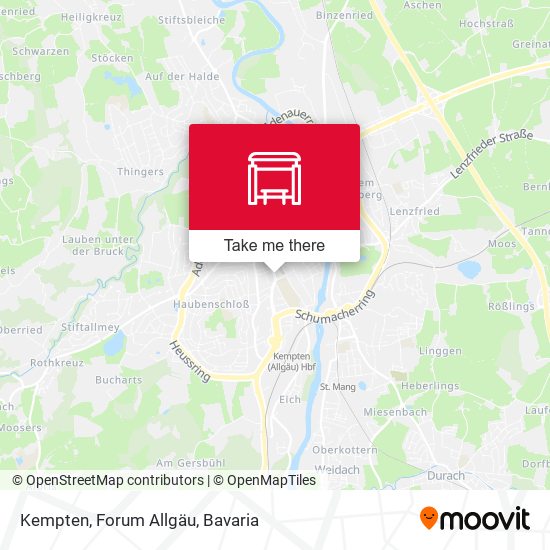 Kempten, Forum Allgäu map