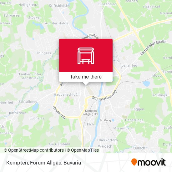 Kempten, Forum Allgäu map