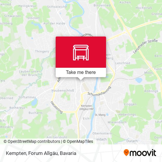 Kempten, Forum Allgäu map