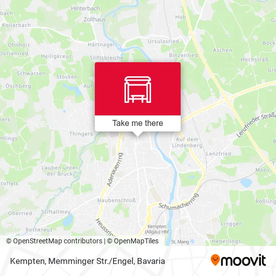 Карта Kempten, Memminger Str./Engel
