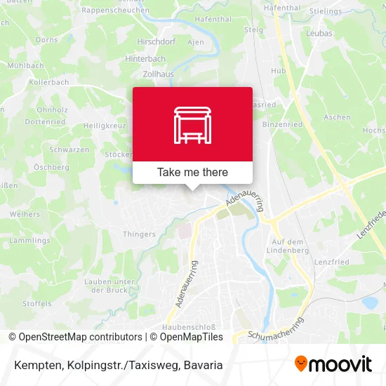 Карта Kempten, Kolpingstr./Taxisweg