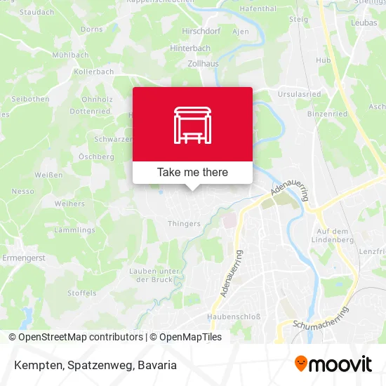 Карта Kempten, Spatzenweg