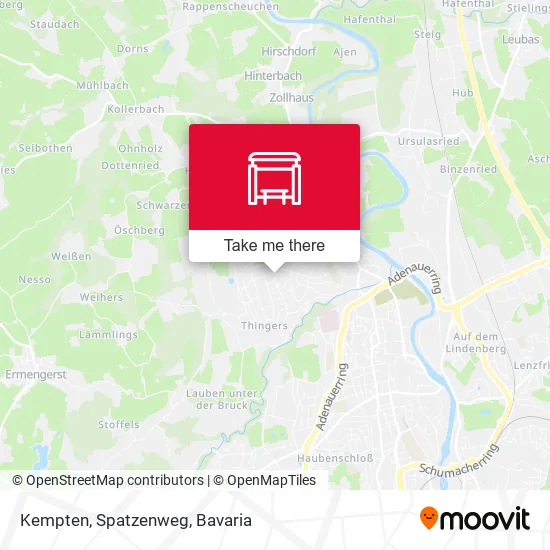 Карта Kempten, Spatzenweg