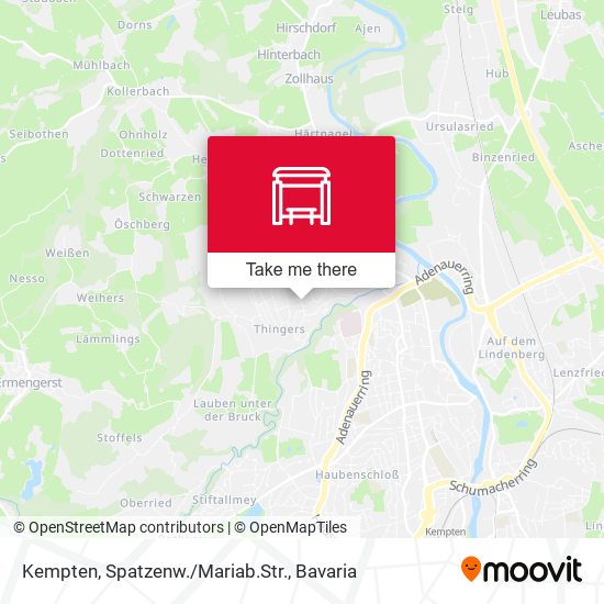 Kempten, Spatzenw./Mariab.Str. map