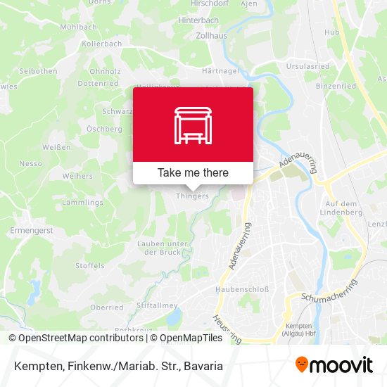 Kempten, Finkenw./Mariab. Str. map