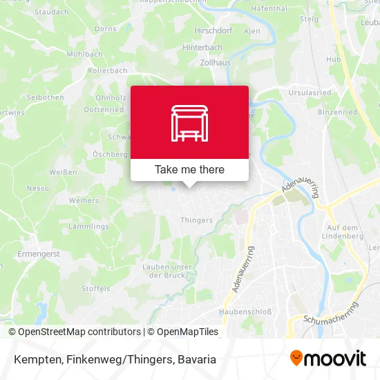Карта Kempten, Finkenweg/Thingers