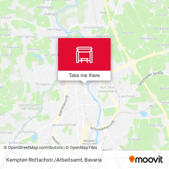 Карта Kempten Rottachstr./Arbeitsamt