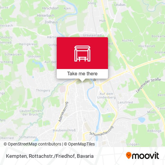Kempten, Rottachstr./Friedhof map
