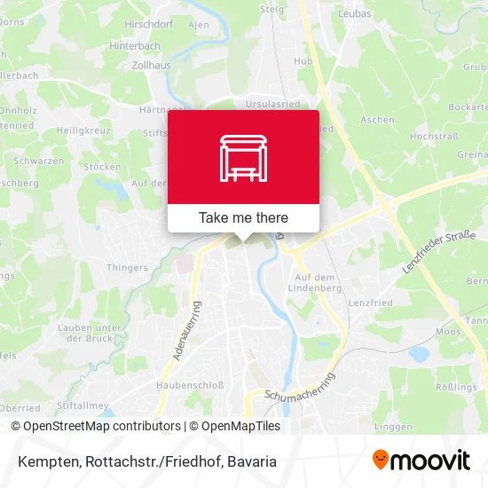 Карта Kempten, Rottachstr./Friedhof