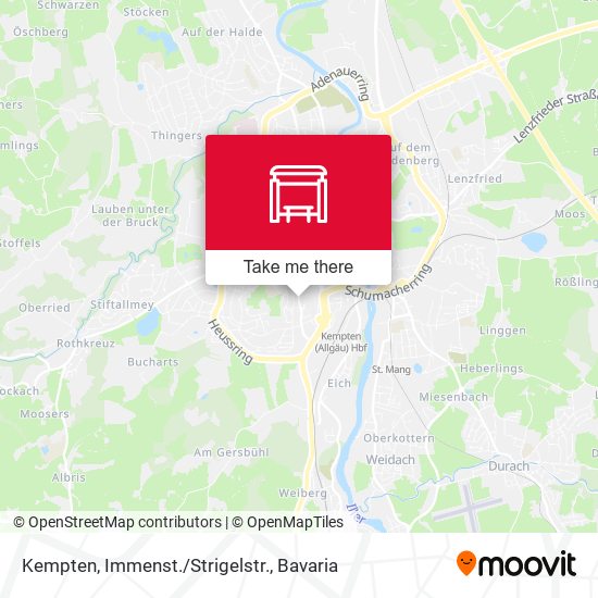 Kempten, Immenst./Strigelstr. map